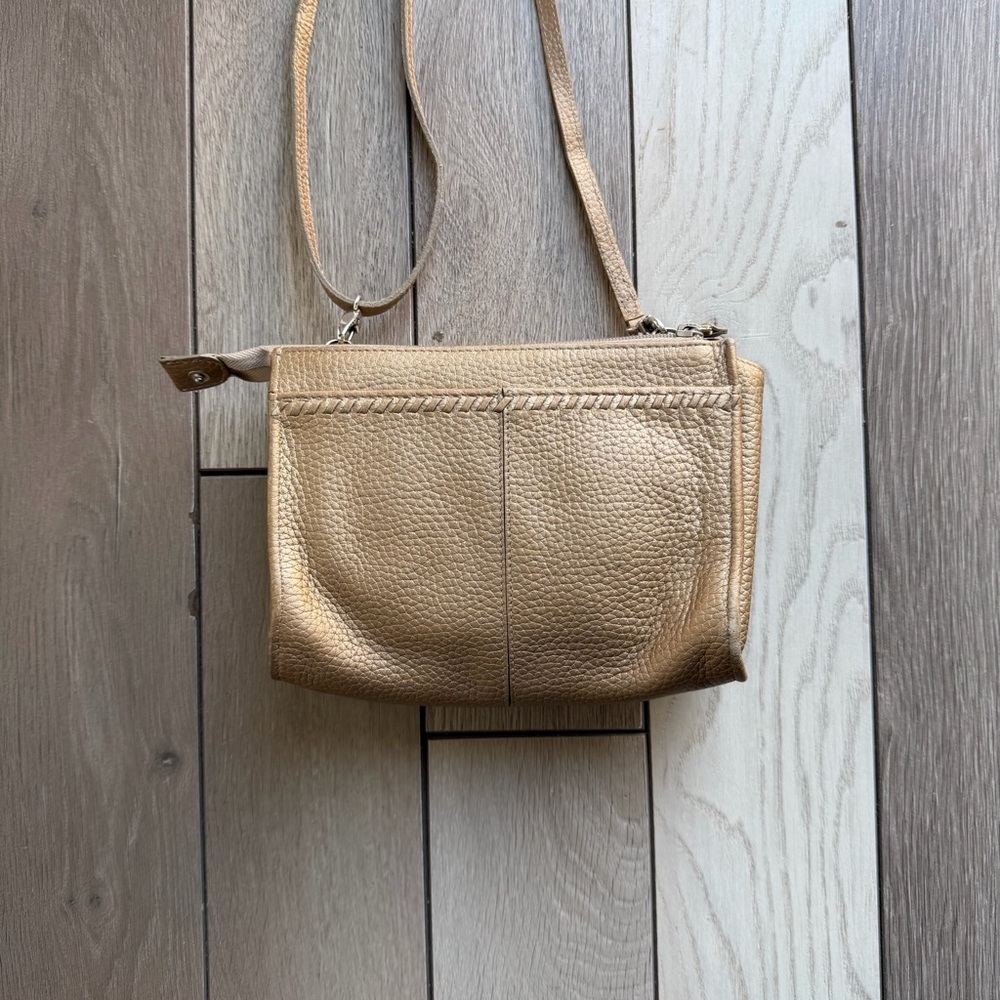 Brighton Gold Pebble Leather Bifold Organizer Crossbody - Picture 11 of 11